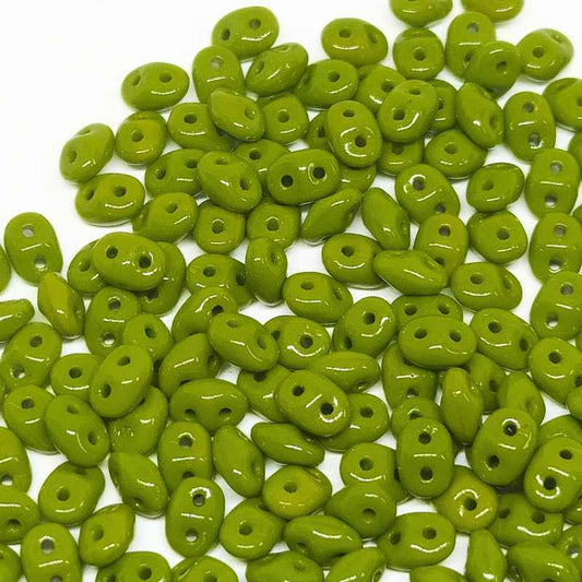 10 gr Superduo® 2,5x5mm Ag:0,8mm  OPAQUE OLIVINE -  - Crystaldreams Abalorios