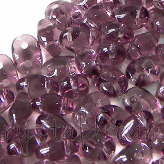 10 gramos Superduo® 2,5 x 5mm - Agujeros:0,8mm Color: AMETHYST -  - Crystaldreams Abalorios