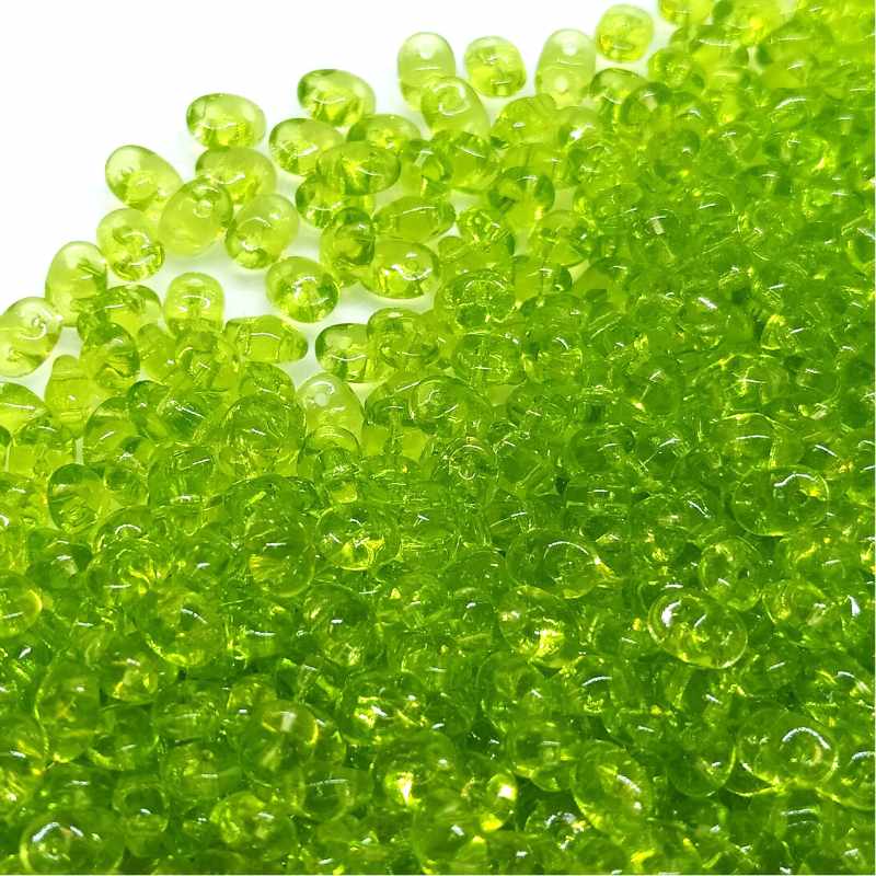 10 gramos Superduo® 2,5 x 5mm - Agujeros:0,8mm Color:  OLIVINE -  - Crystaldreams Abalorios