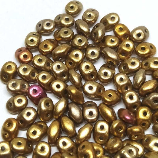 10 gramos Superduo® 2,5 x 5mm Aguj:0,8mm CRYSTAL GOLD RAINBOW -  - Crystaldreams Abalorios