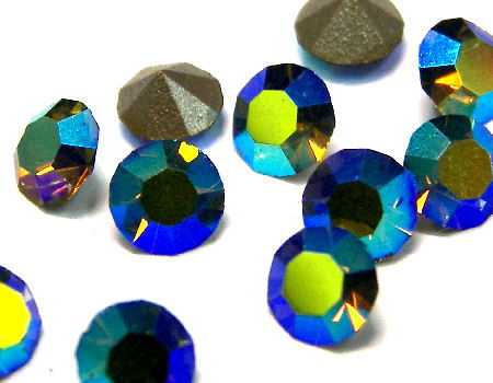 10 x Chaton Preciosa® MAXIMA - PP14 - 2,00mm - Olivine AB -  - Crystaldreams Abalorios