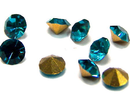 10 x Chaton Preciosa® MAXIMA - PP15 - 2,10mm - Blue Zircon -  - Crystaldreams Abalorios