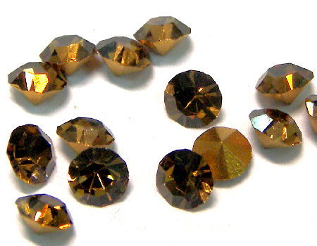 10 x Chaton Preciosa® MAXIMA - PP24 - 3,00mm - Smoked Topaz -  - Crystaldreams Abalorios