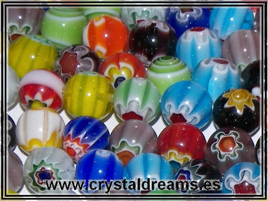 10 x Murano Bolas 10mm Mix -  - Crystaldreams Abalorios