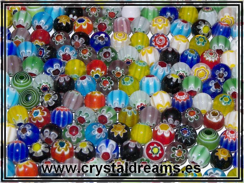 10 x Murano Bolas 6mm Mix -  - Crystaldreams Abalorios