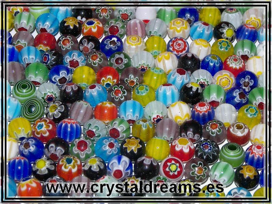 10 x Murano Bolas 6mm Mix -  - Crystaldreams Abalorios