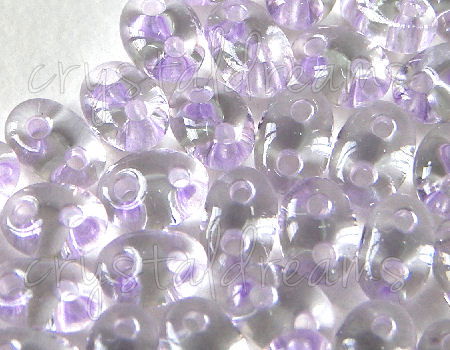 10gr.Twin Beads - 2,5x5mm - Crystal Lilac Lined -  - Crystaldreams Abalorios