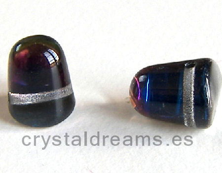 10x8mm Gumdrop Crystal Bermuda blue  Agujero:1mm -  - Crystaldreams Abalorios