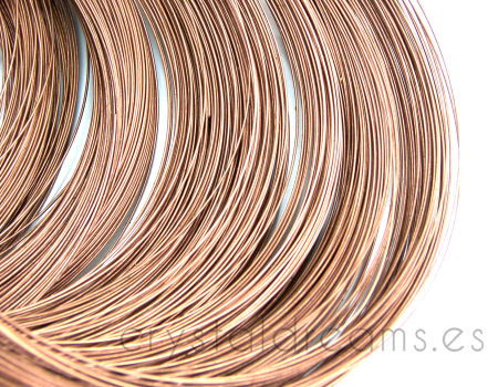 10x ACERO DE MEMORIA - 115mm - 0,6mm - Copper -  - Crystaldreams Abalorios