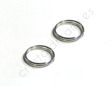 10x Anilla redonda doble 5mm Plateada -  - Crystaldreams Abalorios