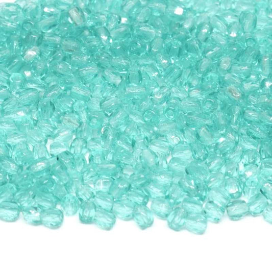 10x Facetadas 3mm BLUE ZIRCON -  - Crystaldreams Abalorios