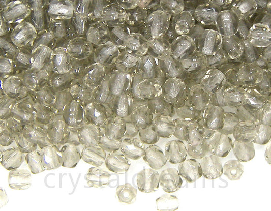 10x Facetadas 4mm BLACK DIAMOND -  - Crystaldreams Abalorios