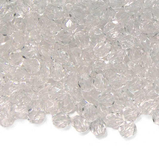 10x Facetadas 4mm " CRISTAL " -  - Crystaldreams Abalorios