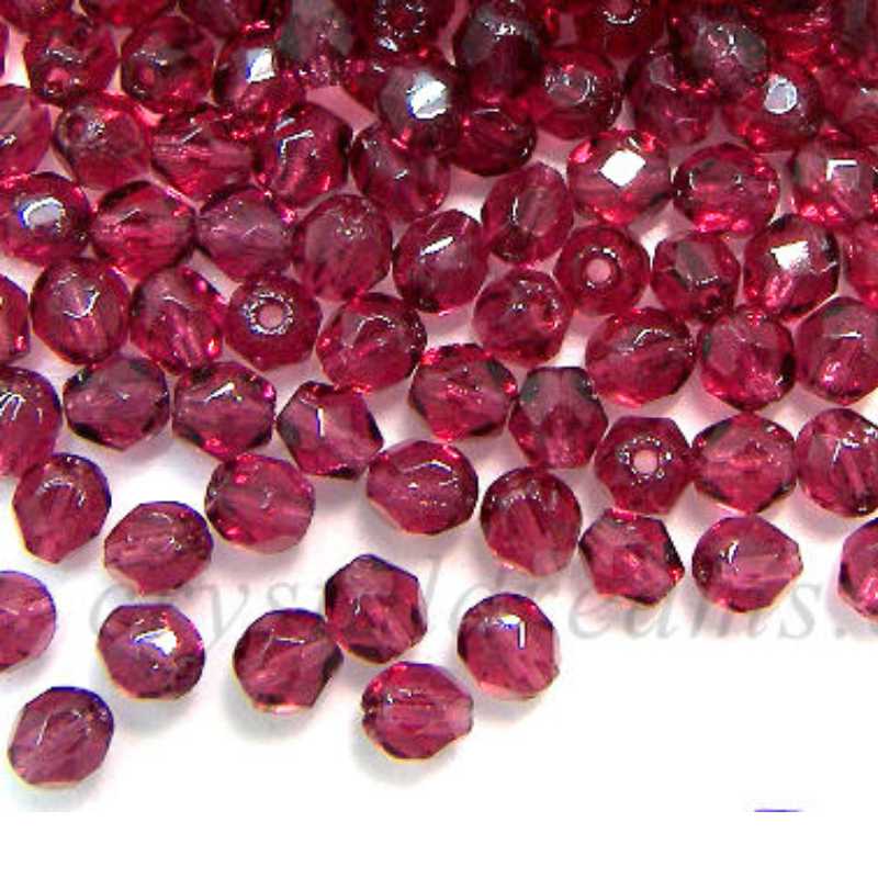 10x Facetadas 4mm Light Fuchsia -  - Crystaldreams Abalorios