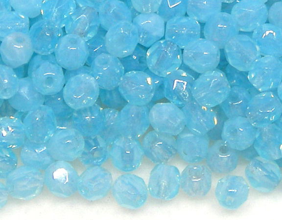 10x Facetadas 4mm MILKY AQUAMARINE -  - Crystaldreams Abalorios