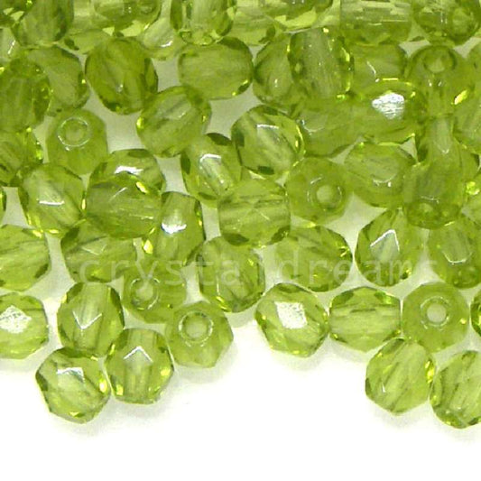 10x Facetadas 4mm OLIVINE -  - Crystaldreams Abalorios