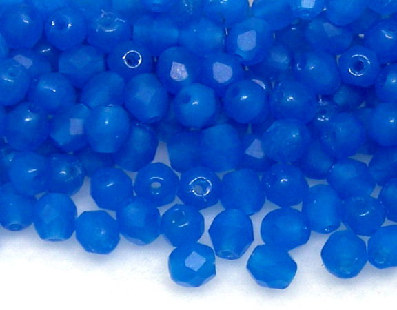 10x Facetadas 4mm OPAQUE BLUE -  - Crystaldreams Abalorios