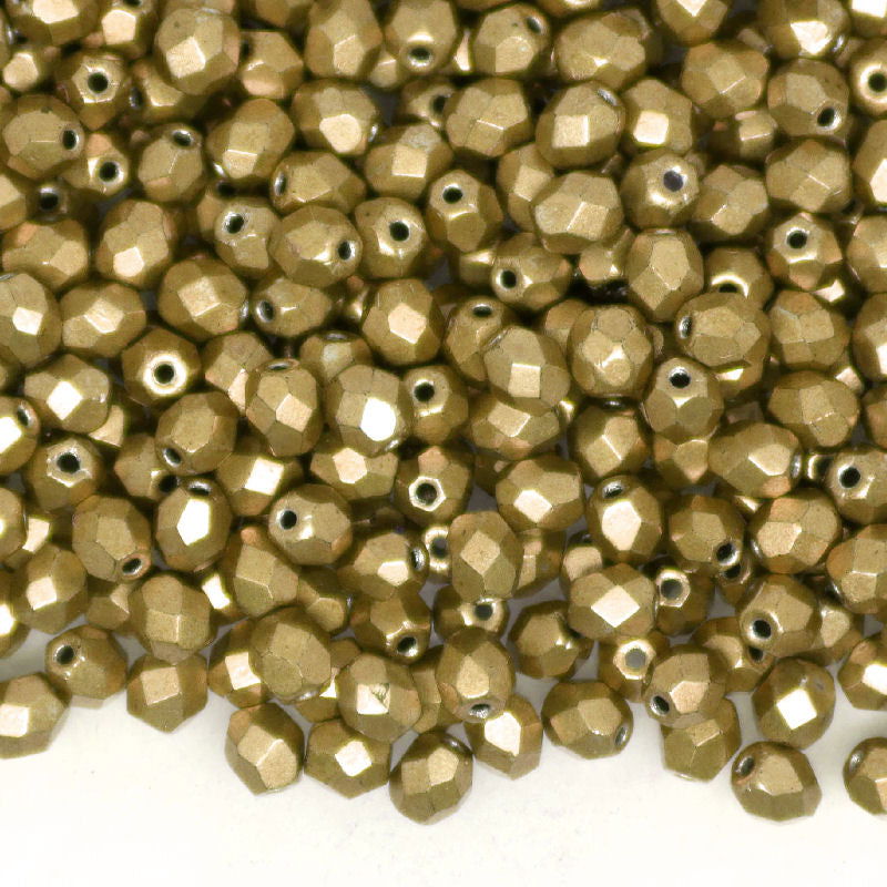 10x Facetadas 4mm SATURATED METALLIC HAZELNUL -  - Crystaldreams Abalorios