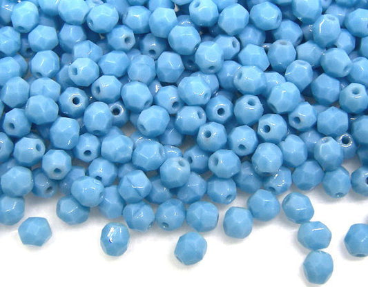 10x Facetadas 4mm TURQUOISE -  - Crystaldreams Abalorios