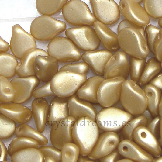 10x PIP Beads Petalos 7x5mm Aguj: 0,8mm Color: Pastel Amber -  - Crystaldreams Abalorios