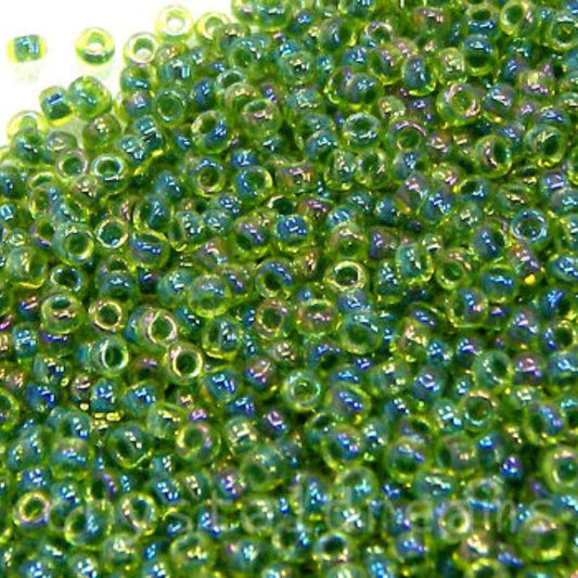 11/0 MIYUKI - rocalla - Chartreuse AB - 1gr. -  - Crystaldreams Abalorios