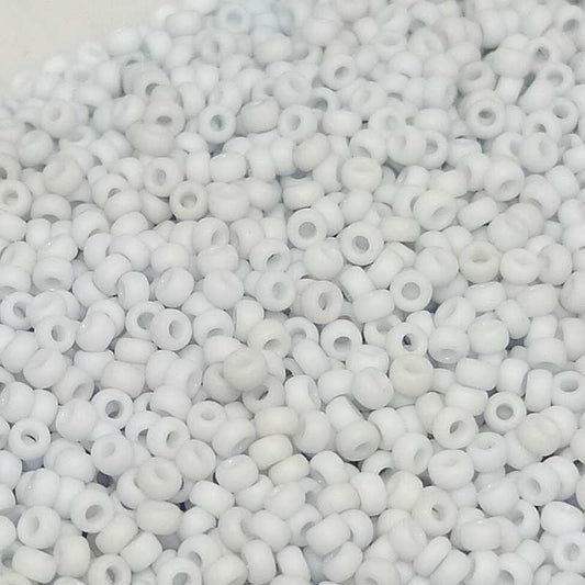 11/0 MIYUKI - rocalla - Fancy Frosted Palest Grey - 1gr. -  - Crystaldreams Abalorios