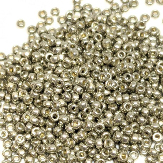 11/0 MIYUKI - rocalla - Galvanized Light Smoky Pewter 1gr. 4221 -  - Crystaldreams Abalorios