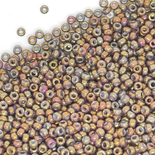 11/0 MIYUKI - rocalla - Metallic Iris Batik Gold - 1gr. -  - Crystaldreams Abalorios