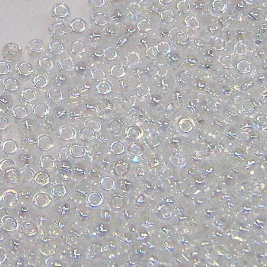 11/0 MIYUKI - rocalla - Transparent crystal AB 1 gr. -  - Crystaldreams Abalorios