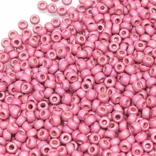11/0 MIYUKI - rocalla Duracoat Galvanized Matte Hot Pink - 1gr. -  - Crystaldreams Abalorios