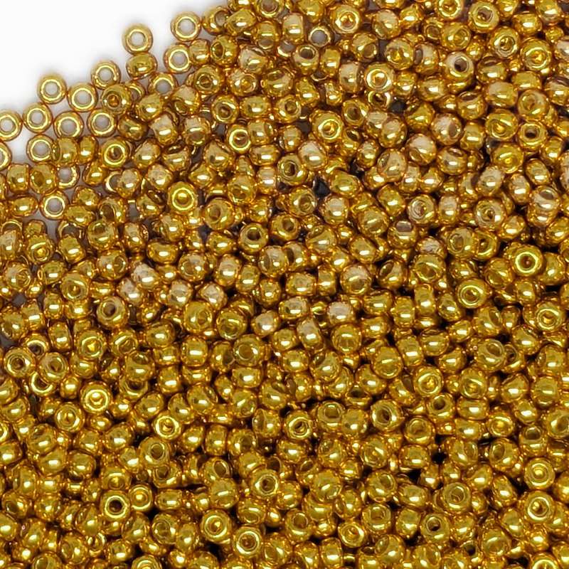 11/0 MIYUKI - rocalla Duracoat Galvanized Yellow Gold - 1gr. -  - Crystaldreams Abalorios
