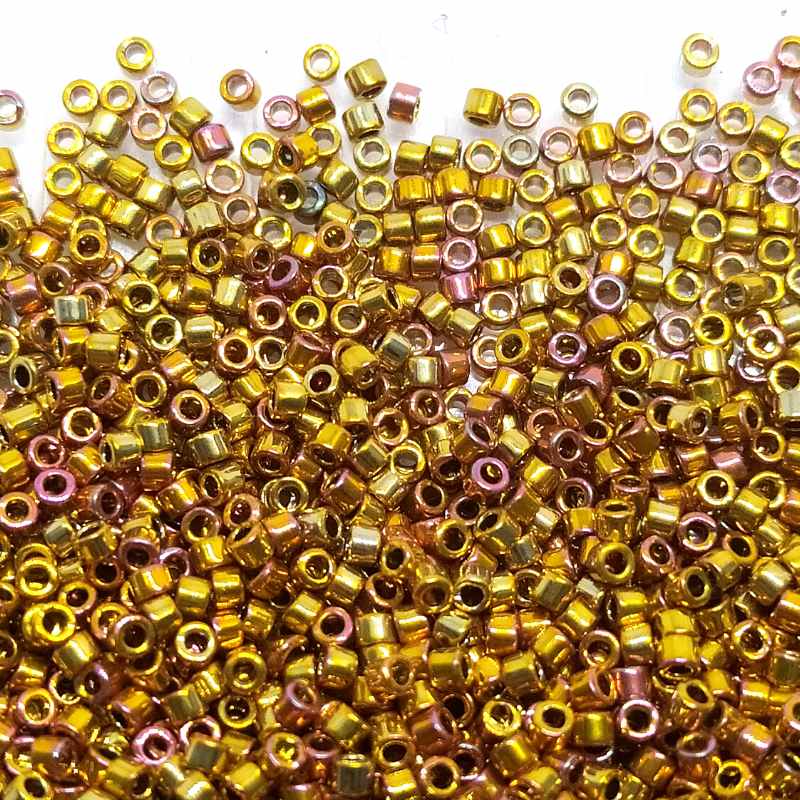 11/0 MIYUKI delica - 24 kt. Gold Iris - 1gr. - DB501 -  - Crystaldreams Abalorios