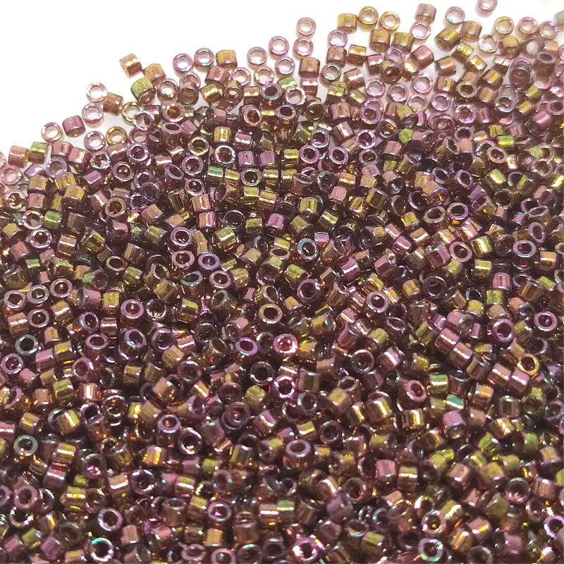 11/0 MIYUKI delica - Cinnamon Rainbow Gold Luster 1gr. DB126 -  - Crystaldreams Abalorios