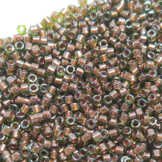 11/0 MIYUKI delica - Copper Lined Olive - DB1710 - 1gr. -  - Crystaldreams Abalorios