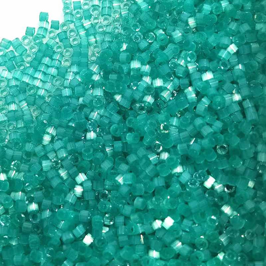 11/0 MIYUKI delica - Dyed Aqua Green Silk Satin 1gr. - DB1813 -  - Crystaldreams Abalorios