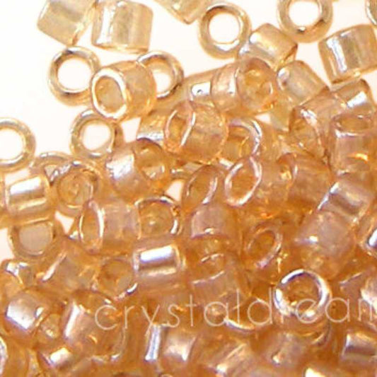 11/0 MIYUKI delica - Light Smoked Topaz Gold Luster - DB101 1gr. -  - Crystaldreams Abalorios