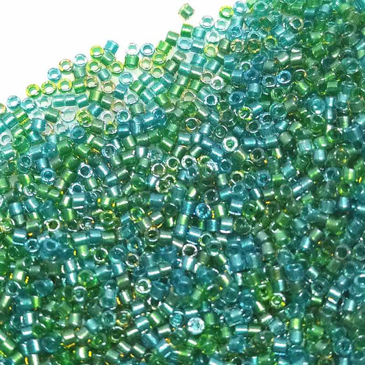 11/0 MIYUKI delica  - Lined Aqua/Teal - DB984- 1 gr. -  - Crystaldreams Abalorios