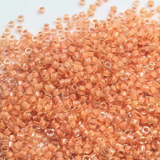 11/0 MIYUKI delica - Lined Yellow Orange AB - DB068 - 1gr. -  - Crystaldreams Abalorios