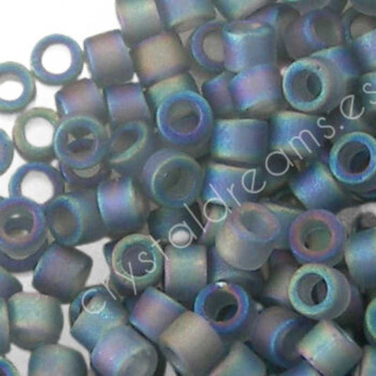 11/0 MIYUKI delica - Mate Transparent Grey AB - 1gr. DB863 -  - Crystaldreams Abalorios