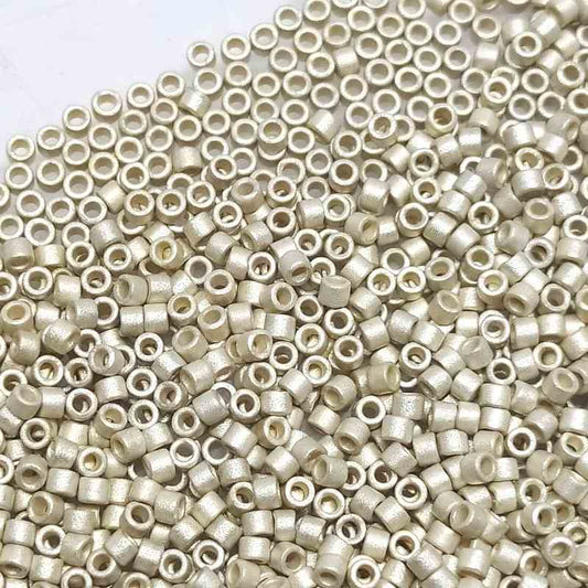 11/0 MIYUKI delica - Matte Galvanized Silver - 1gr. - DB335 -  - Crystaldreams Abalorios