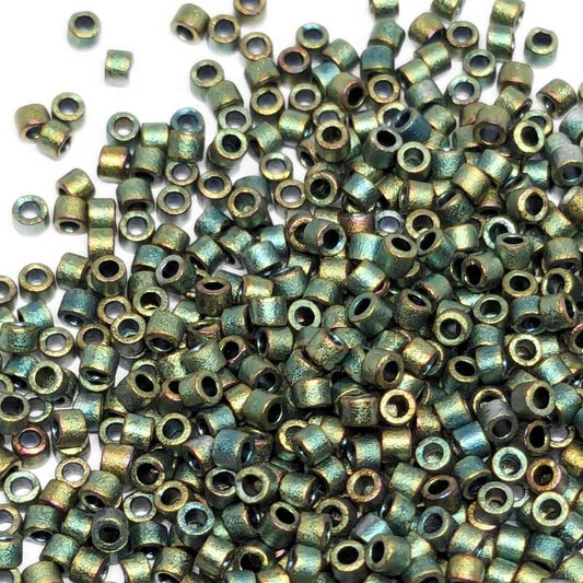 11/0 MIYUKI delica - Matte Metallic Green Iris - 1gr. - DB324 -  - Crystaldreams Abalorios