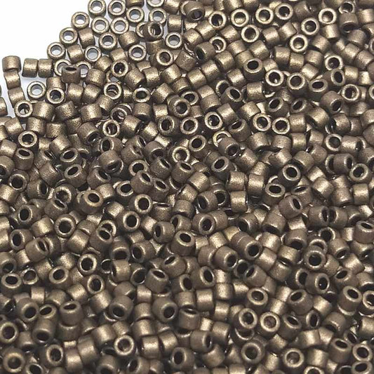 11/0 MIYUKI delica - Matte Metallized Bronze - 1gr. - DB322 -  - Crystaldreams Abalorios