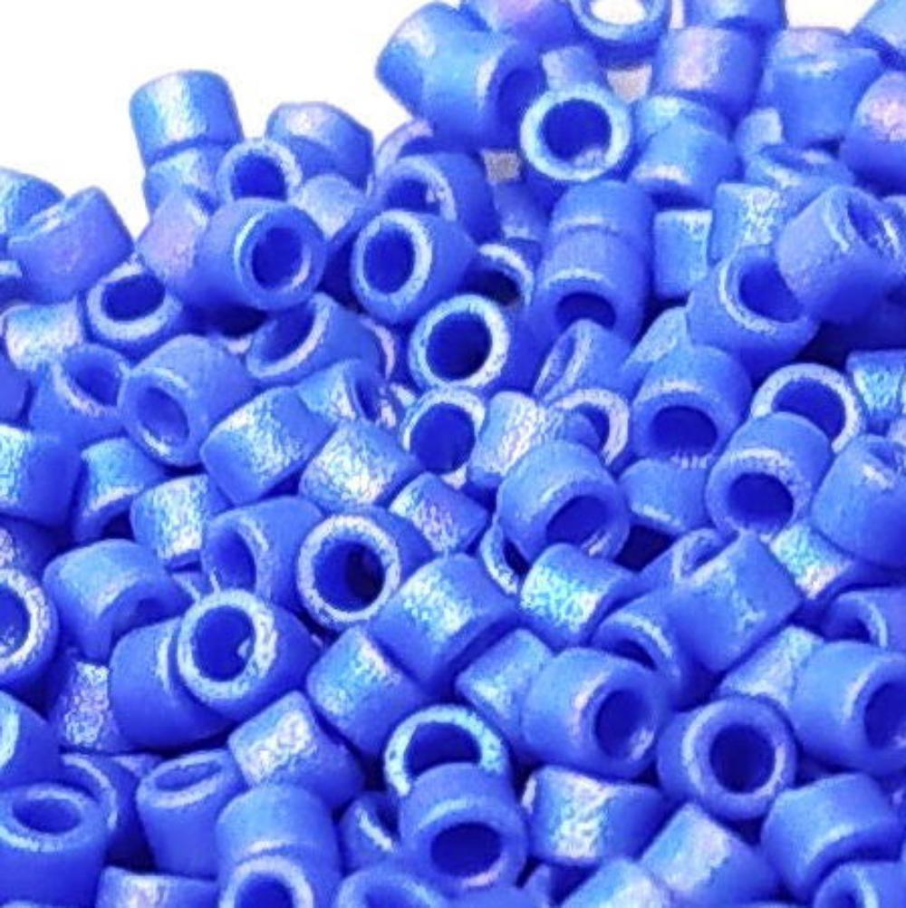 11/0 MIYUKI delica - Matte Opaque Cyan Blue AB - DB1597 - 1gr. -  - Crystaldreams Abalorios