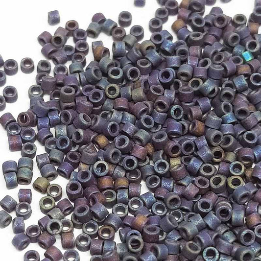 11/0 MIYUKI delica - Matte Opaque Mauve AB - 1gr. DB884 -  - Crystaldreams Abalorios