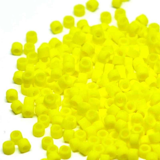 11/0 MIYUKI delica - Matte Opaque Yellow - DB751 - 1gr. -  - Crystaldreams Abalorios
