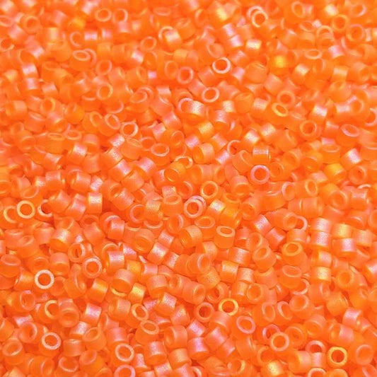 11/0 MIYUKI delica - Matte Orange AB - 1gr. - DB855 -  - Crystaldreams Abalorios