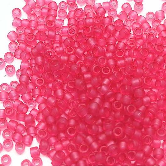 11/0 MIYUKI delica - Matte Transp. Crystal Dyed Rose -1gr. DB780 -  - Crystaldreams Abalorios