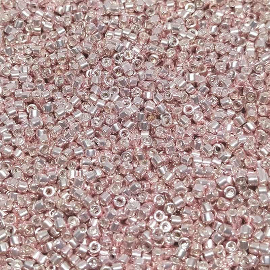 11/0 MIYUKI delica - Metallic Light Rose - 1gr. - DB418 -  - Crystaldreams Abalorios