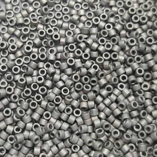 11/0 MIYUKI delica - Metallic Mate Argent - 1gr. - DB321 -  - Crystaldreams Abalorios