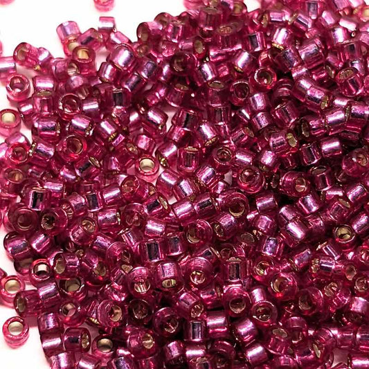 11/0 MIYUKI delica - Middle Rose Silver Lined - 1gr. -  - Crystaldreams Abalorios